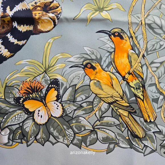 PERFECT Hermès Jungle Love Silk Scarf Leopards Robert Dallet - Picture 9 of 17